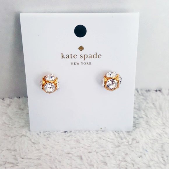 kate spade Jewelry - NWT - KATE SPADE - Lady Marmalade Studs Gold!